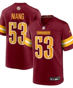 Lucas Niang Washington Commanders Nike Team Game Jersey -  Burgundy