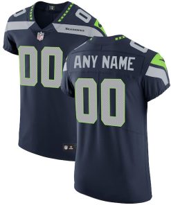 Seattle Seahawks Nike Vapor Untouchable Custom Elite Jersey - College Navy