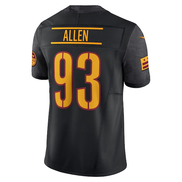 Jonathan Allen Washington Commanders Nike Alternate Vapor F.U.S.E. Limited Jersey - Black/Burgundy - Image 4