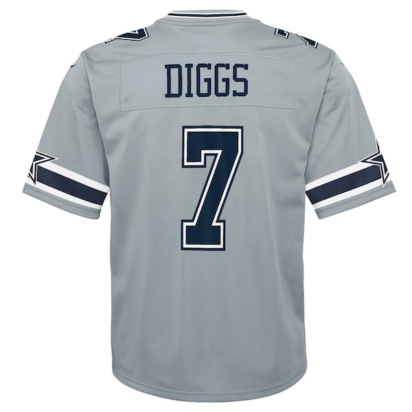 Trevon Diggs Dallas Cowboys Nike Youth Inverted Game Jersey - Silver - Image 3