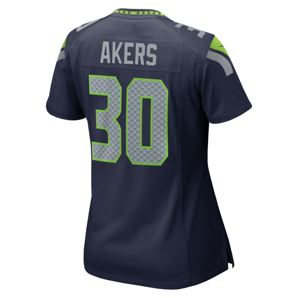 Cam Akers Seattle Seahawks Nike Women's Team Game Jersey - College Navy - Image 3