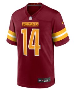 Alternative view of Josh Johnson Washington Commanders Nike Team Game Jersey -  Burgundy