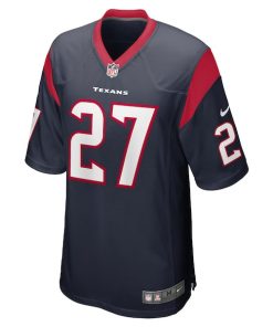 Alternative view of Brady Breeze Houston Texans Nike Team Game Jersey -  Navy