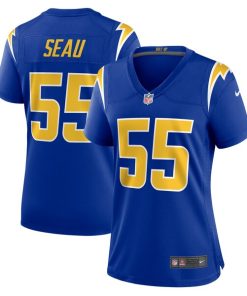 Junior Seau Los Angeles Chargers Nike Women's Retired Game Jersey - Royal/Powder Blue