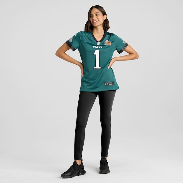 Jalen Hurts Philadelphia Eagles Nike Women's Super Bowl LIX Game Player Jersey - Midnight Green - Image 2
