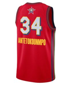 Alternative view of Giannis Antetokounmpo Jordan Brand Unisex 2025 NBA All-Star Game Swingman Player Jersey - Red