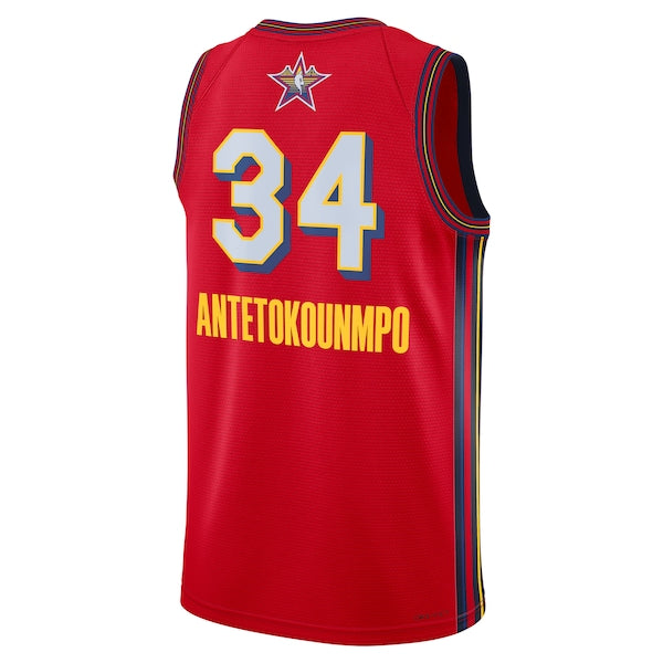 Giannis Antetokounmpo Jordan Brand Unisex 2025 NBA All-Star Game Swingman Player Jersey - Red - Image 2