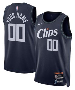 LA Clippers Nike Unisex 2023/24 Custom Swingman Jersey - Navy - City Edition