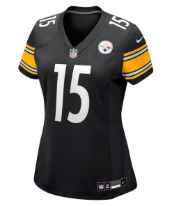 Alternative view of Ben Skowronek Pittsburgh Steelers Nike Women's Team Game Jersey -  Black