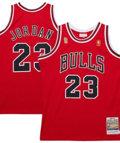 Michael Jordan Chicago Bulls  1996/97 Throwback Authentic Jersey - Red