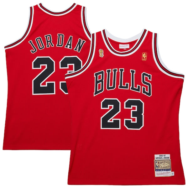 Michael Jordan Chicago Bulls 1996/97 Throwback Authentic Jersey - Red