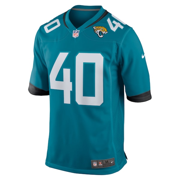 Tyler Hall Jacksonville Jaguars Nike Team Game Jersey - Teal - Image 2