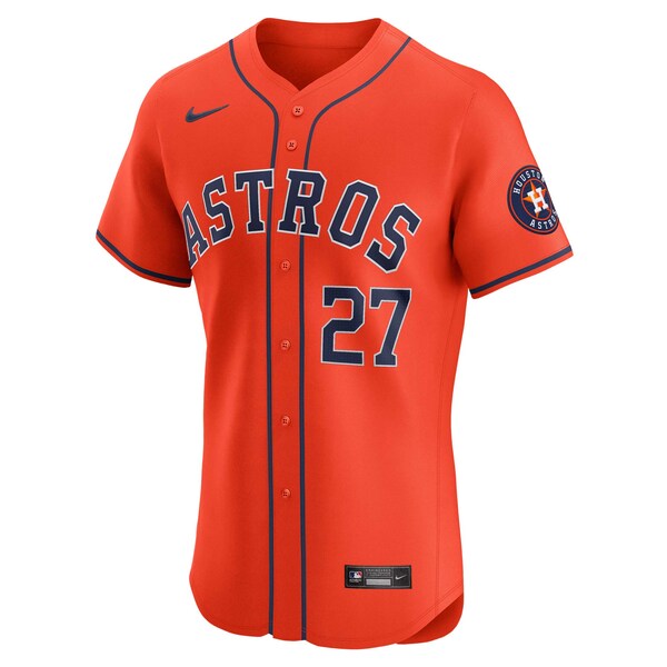 Jose Altuve Houston Astros Nike Alternate Elite Player Jersey - Orange - Image 3
