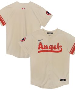Los Angeles Angels Nike Preschool City Connect Jersey - Cream