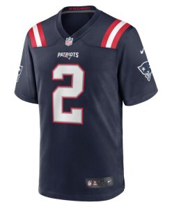 Alternative view of Jalen Mills New England Patriots Nike Game Player Jersey - Navy