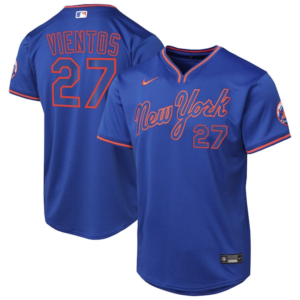 Mark Vientos New York Mets Nike Youth Alternate 2 Limited Jersey?ยจC Royal/Gray
