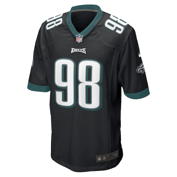 Jalen Carter Philadelphia Eagles Nike Alternate Team Game Jersey - Black - Image 2