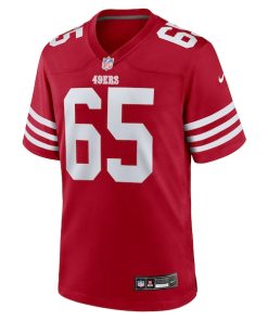 Alternative view of Drew Moss San Francisco 49ers Nike Team Game Jersey -  Scarlet