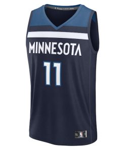 Alternative view of Naz Reid Minnesota Timberwolves  Fast Break Replica Player Jersey - Icon Edition - Navy