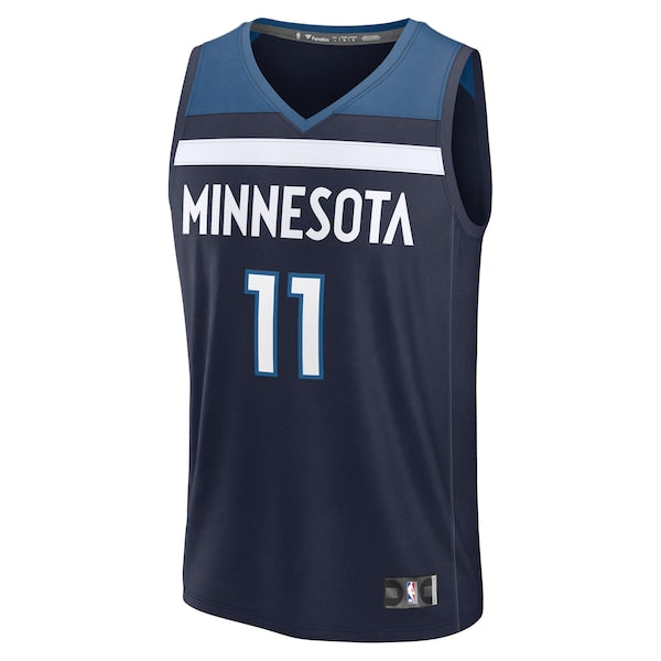 Naz Reid Minnesota Timberwolves Fast Break Replica Player Jersey - Icon Edition - Navy - Image 3