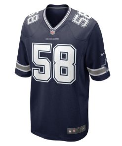 Alternative view of Mazi Smith Dallas Cowboys Nike 2023 NFL Draft First Round Pick Game Jersey - Navy