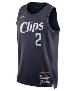 Alternative view of Kawhi Leonard LA Clippers Nike Unisex 2023/24 Swingman Jersey - Navy - City Edition