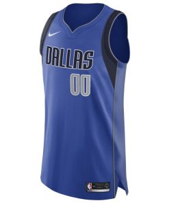 Alternative view of Dallas Mavericks Nike 2020/21 Authentic Custom Jersey Royal - Icon Edition