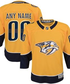 Nashville Predators Youth Home Premier Custom Jersey - Yellow