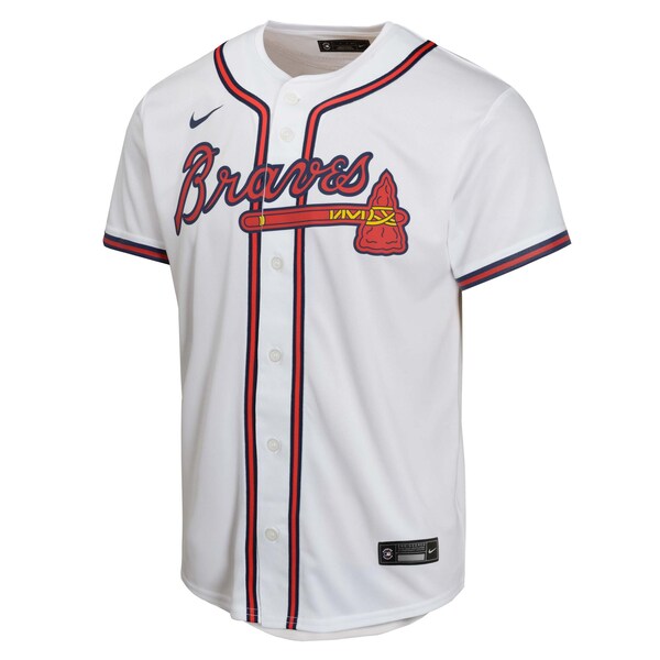 Atlanta Braves Nike Youth Home Game Jersey - White - Image 2