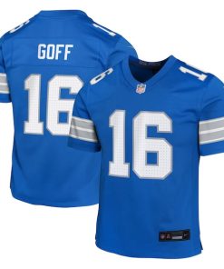 Jared Goff Detroit Lions Nike Youth Team Player Game Jersey - Blue