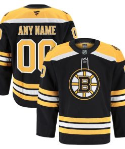 Boston Bruins  Home Authentic Pro Custom Jersey - Black/White