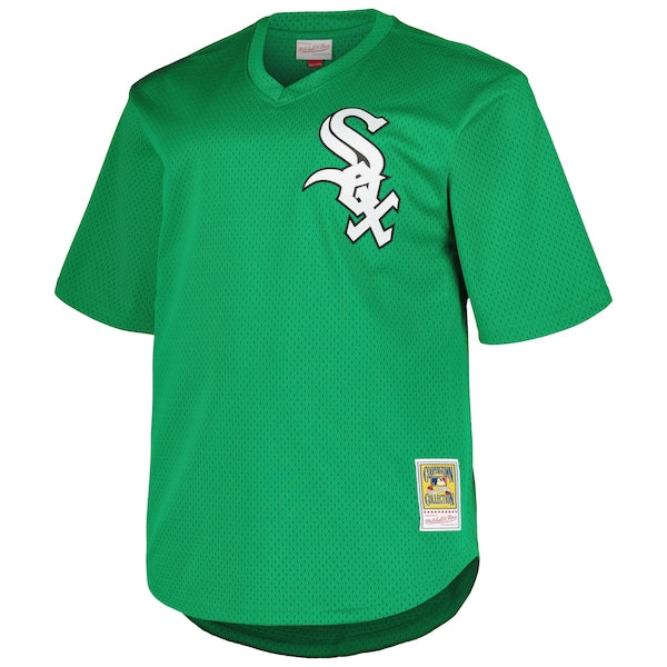 Frank Thomas Chicago White Sox Profile Big & Tall Cooperstown Collection Mesh Batting Practice Jersey - Kelly Green/Black - Image 5