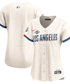 Los Angeles Dodgers Nike Women's 2025 World Series City Connect Limited Jersey - Cream