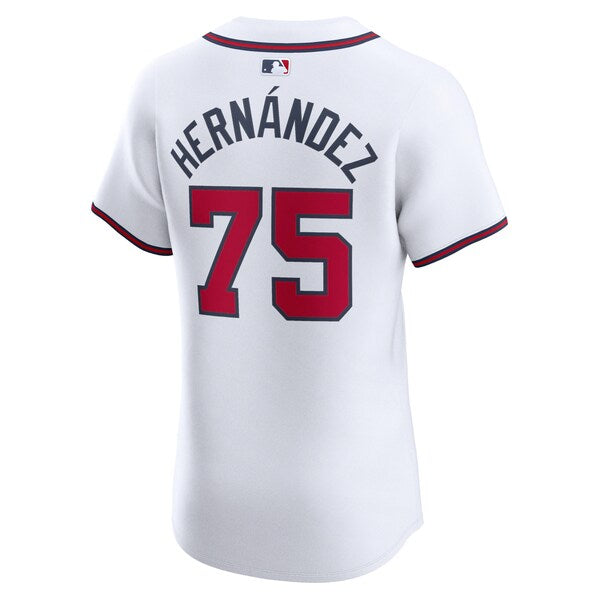 Daysbel Hernandez Atlanta Braves Nike Home Elite Player Jersey - White - Image 3