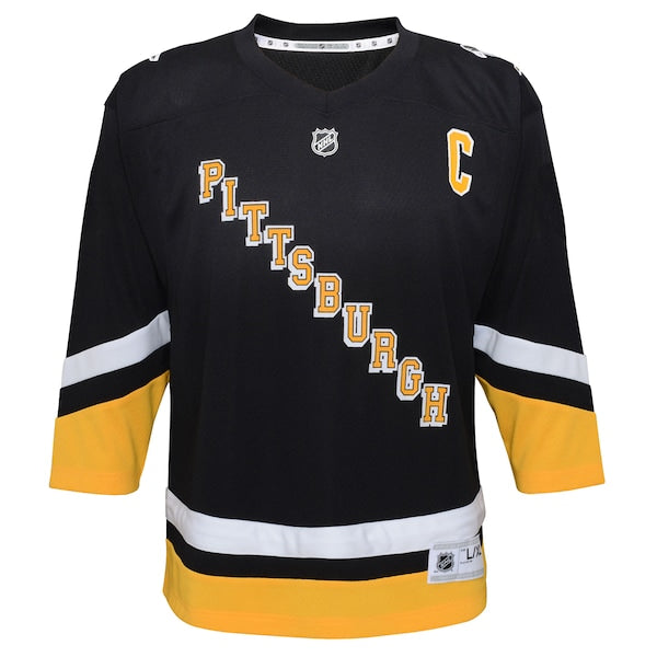 Sidney Crosby Pittsburgh Penguins Preschool 2021/22 Alternate Replica Player Jersey - Black - Image 2
