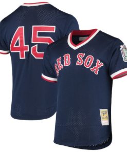 Pedro Martinez Boston Red Sox 1999 Cooperstown Collection Mesh Batting Practice Jersey - Navy