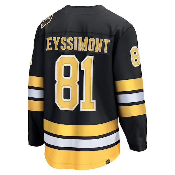 Michael Eyssimont Boston Bruins Home Breakaway Player Jersey - Black - Image 3