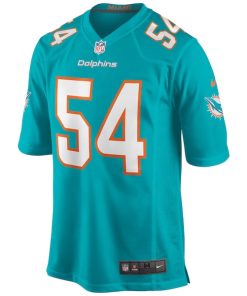Alternative view of Zach Thomas Miami Dolphins Nike Game Retired Player Jersey - Aqua