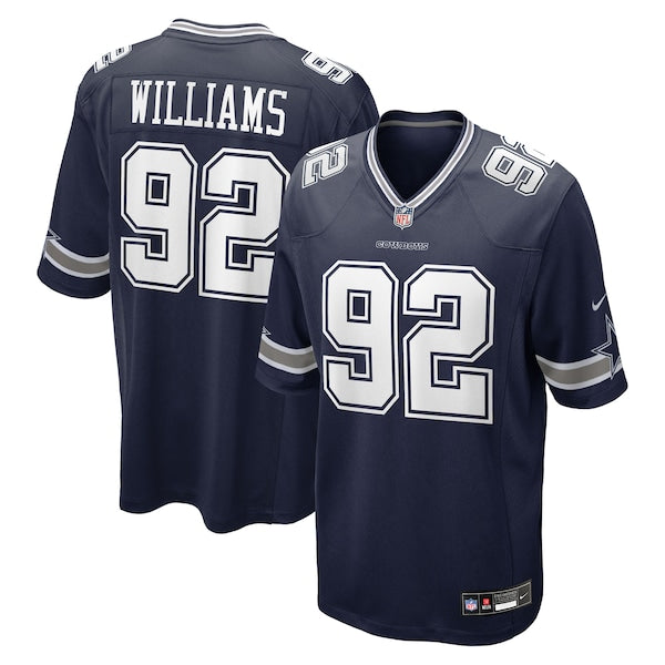 Quinnen Williams Dallas Cowboys Nike Team Game Jersey - Navy/White