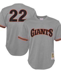 Will Clark San Francisco Giants Youth Cooperstown Collection?Mesh Batting Practice Jersey - Gray