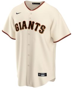 Alternative view of San Francisco Giants Nike Youth Home Replica Custom Jersey - Cream