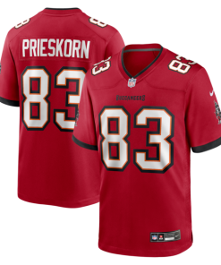 Caden Prieskorn Tampa Bay Buccaneers Nike Team Game Jersey -  Red