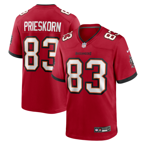 Caden Prieskorn Tampa Bay Buccaneers Nike Team Game Jersey - Red