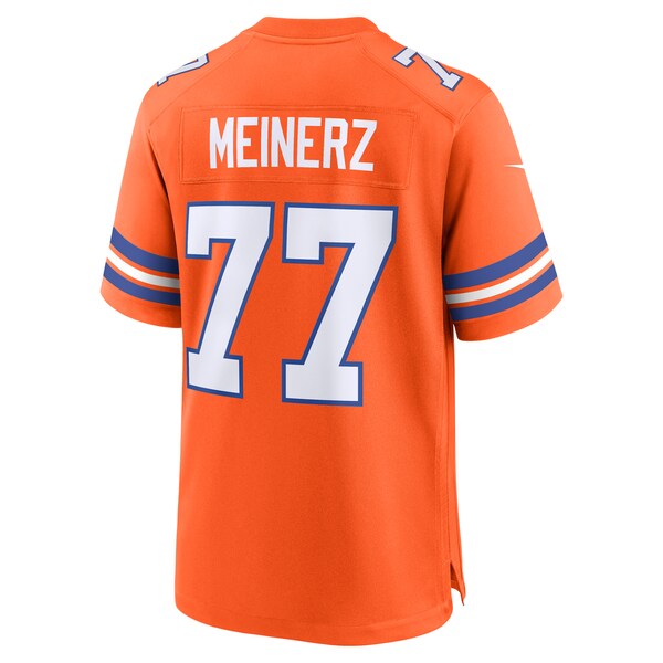 Quinn Meinerz Denver Broncos Nike Mile High Collection 1977 Throwback Player Game Jersey - Orange - Image 4