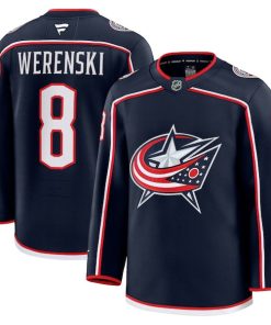 Zach Werenski Columbus Blue Jackets  Home Premium Jersey - Navy