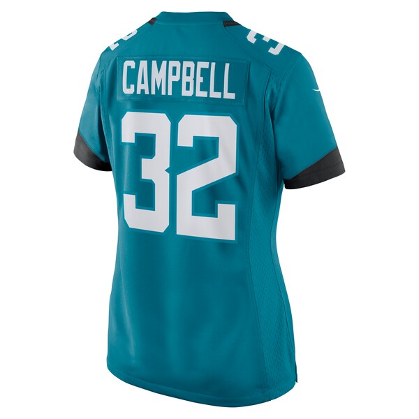 Tyson Campbell Jacksonville Jaguars Nike Women's Game Jersey - Teal - Image 3
