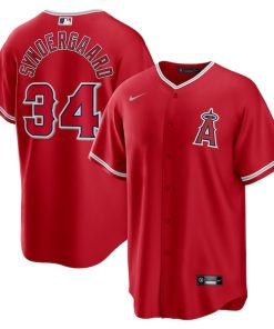 Noah Syndergaard Los Angeles Angels Nike Alternate Replica Player Jersey - Red