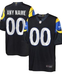 Alternative view of Los Angeles Rams Nike Youth 2025 Rivalries Collection Custom Game Jersey - Midnight Blue/Royal