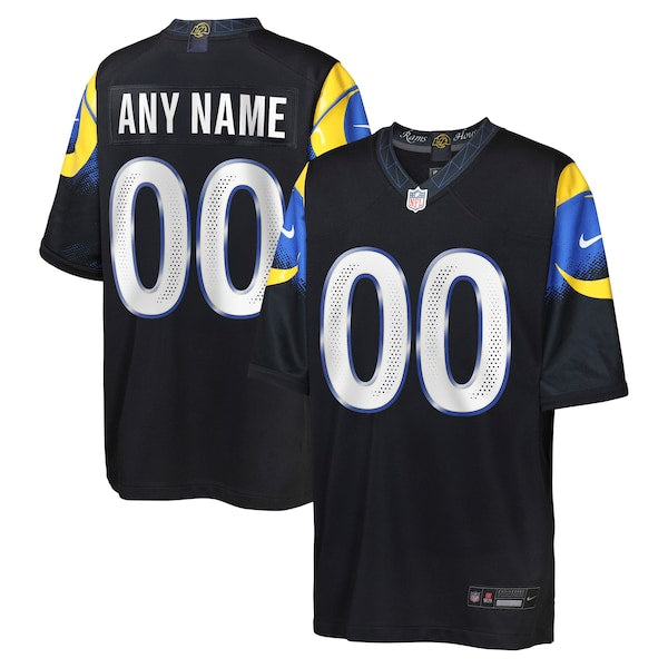 Los Angeles Rams Nike Youth 2025 Rivalries Collection Custom Game Jersey - Midnight Blue/Royal - Image 2