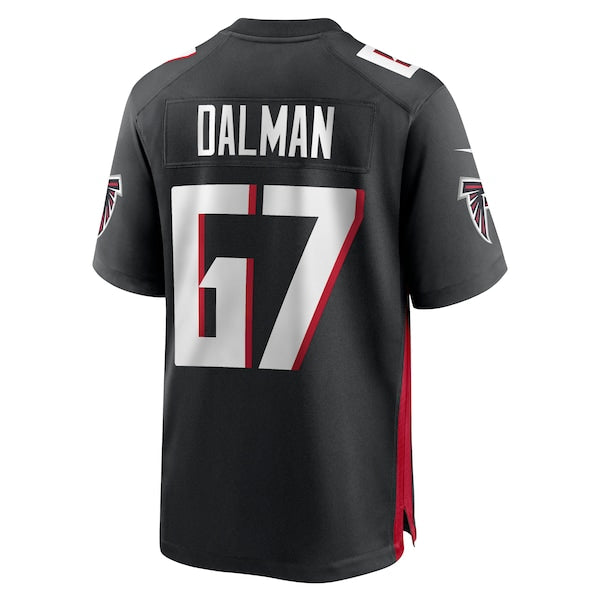 Drew Dalman Atlanta Falcons Nike Game Jersey - Black - Image 3